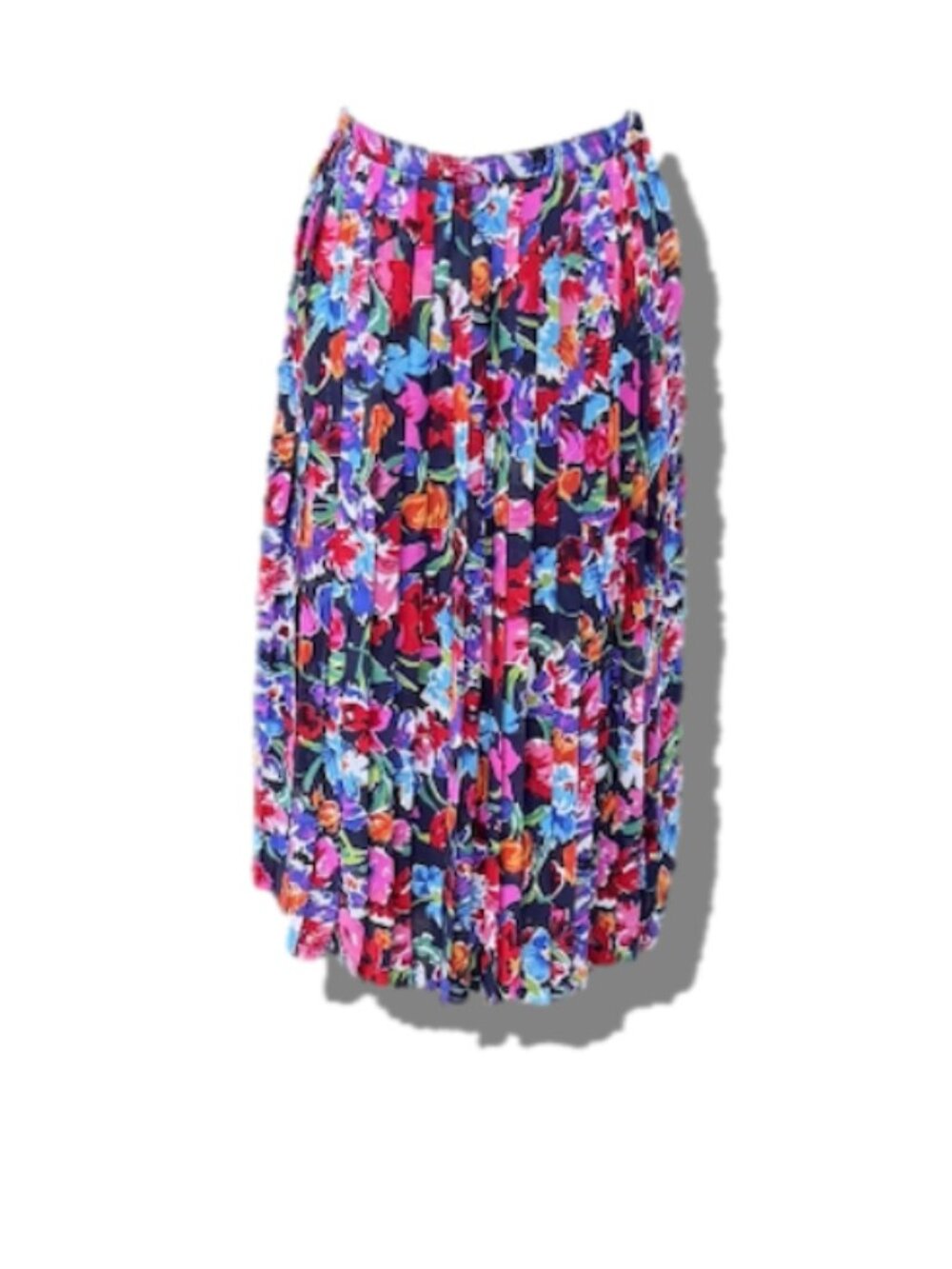 Charter Club Floral Midi-Length Pleated Skirt